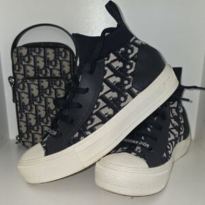 Dior Walk'n'Dior Sneakers in Deep Blue Oblique Canvas